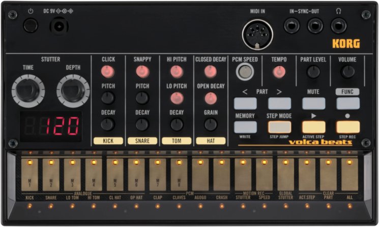 Аналоговый синтезатор Korg VOLCA BEATS