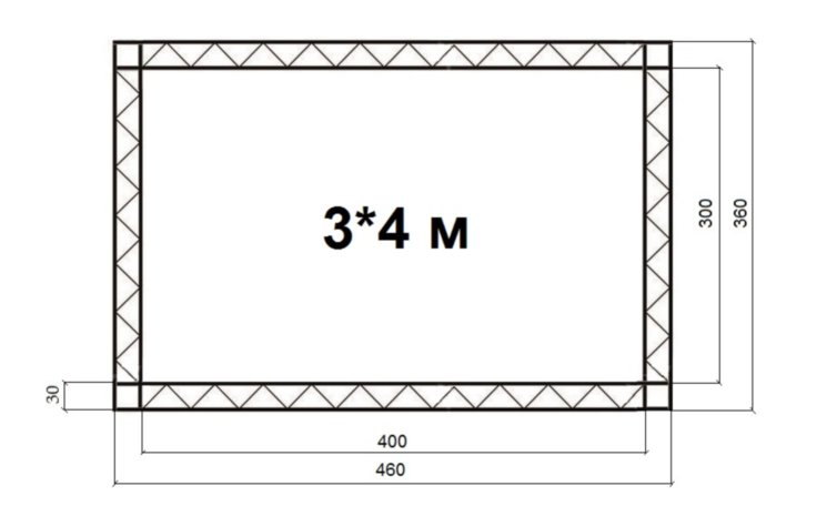 Баннерная конструкция 3*4м