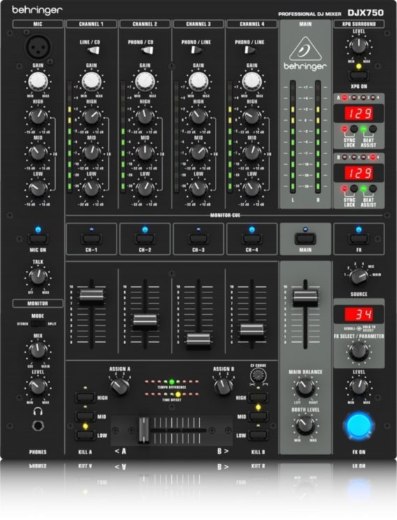DJ микшер Behringer DJX 750 PRO MIXER