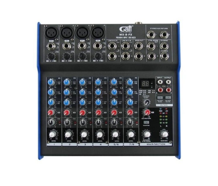 Микшерный пульт Gatt Audio MX-8-FX