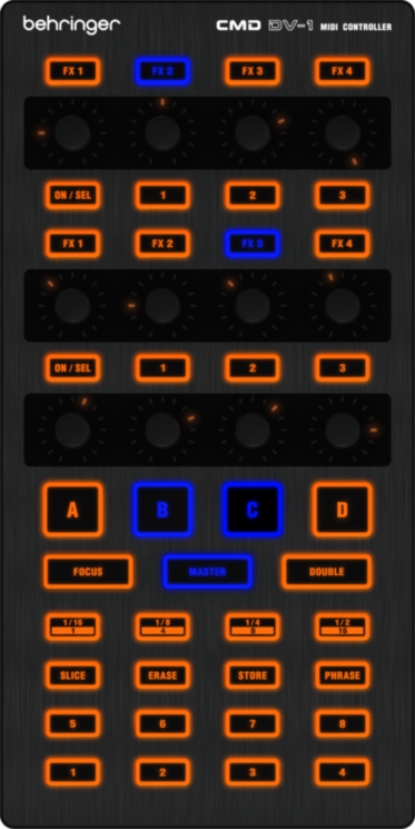 DJ контроллер Behringer CMD DV-1