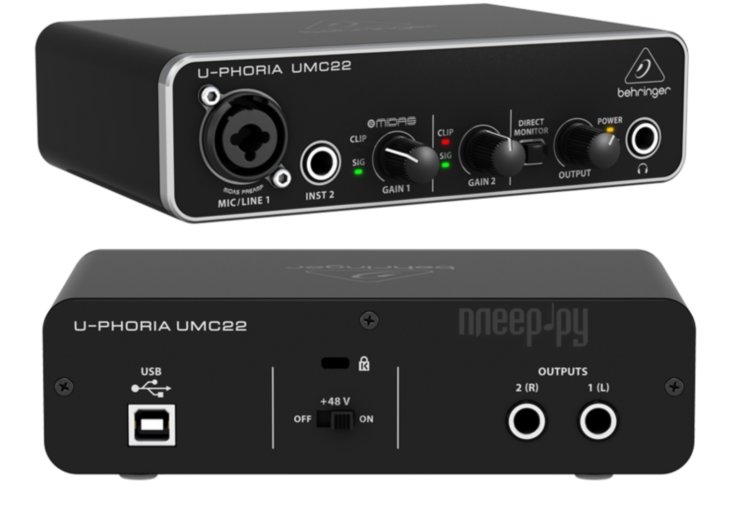 Звуковая карта Behringer U-PHORIA UMC22